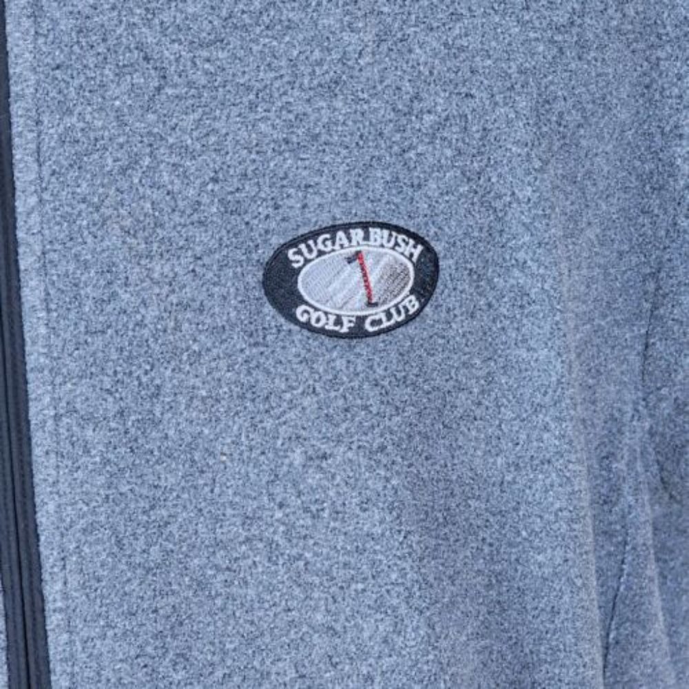 FootJoy Fleece Golf Vest Gray Size L NO SLEEVES Sugarbush Golf Club - Picture 5 of 7